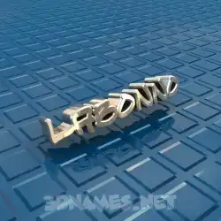 labonno in Blue Bling style - 3D name wallpaper
