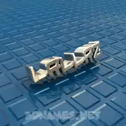 lallaz in Blue Bling style - 3D name wallpaper