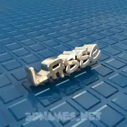 lasse in Blue Bling style - 3D name wallpaper