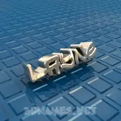 layne in Blue Bling style - 3D name wallpaper