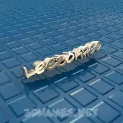 leebokage in Blue Bling style - 3D name wallpaper