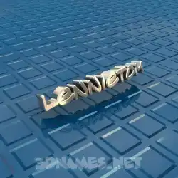 lennietom in Blue Bling style - 3D name wallpaper