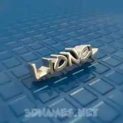 lionel in Blue Bling style - 3D name wallpaper