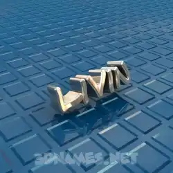 livin in Blue Bling style - 3D name wallpaper