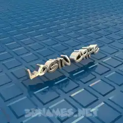 login cafe in Blue Bling style - 3D name wallpaper