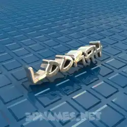 loorah in Blue Bling style - 3D name wallpaper