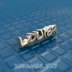 louisa in Blue Bling style - 3D name wallpaper