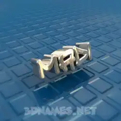 madi in Blue Bling style - 3D name wallpaper