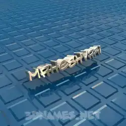 maheshvari in Blue Bling style - 3D name wallpaper