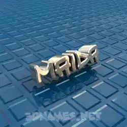 maida in Blue Bling style - 3D name wallpaper