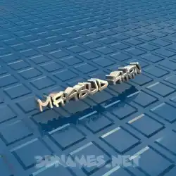 maksud khan in Blue Bling style - 3D name wallpaper
