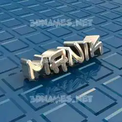 manik in Blue Bling style - 3D name wallpaper