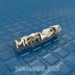 marlene in Blue Bling style - 3D name wallpaper