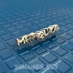 marquice in Blue Bling style - 3D name wallpaper