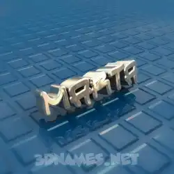 marta in Blue Bling style - 3D name wallpaper