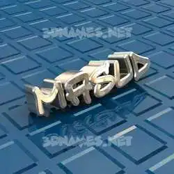 masud in Blue Bling style - 3D name wallpaper