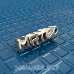 mateo in Blue Bling style - 3D name wallpaper