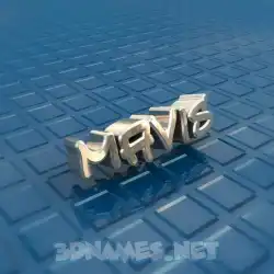 mavis in Blue Bling style - 3D name wallpaper