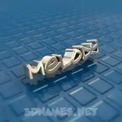 melody in Blue Bling style - 3D name wallpaper