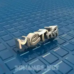 metha in Blue Bling style - 3D name wallpaper