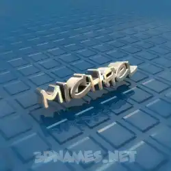 michael in Blue Bling style - 3D name wallpaper