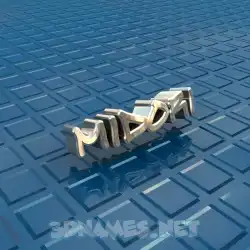 midori in Blue Bling style - 3D name wallpaper