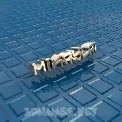 mikaylai in Blue Bling style - 3D name wallpaper