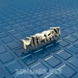 mirani in Blue Bling style - 3D name wallpaper