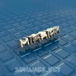 mirriam in Blue Bling style - 3D name wallpaper