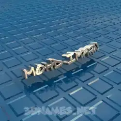 mohd imran in Blue Bling style - 3D name wallpaper
