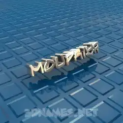moupriya in Blue Bling style - 3D name wallpaper