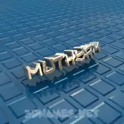 muthyam in Blue Bling style - 3D name wallpaper