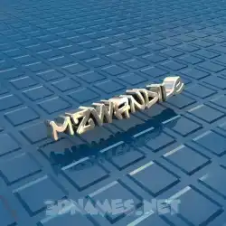 mzwandile in Blue Bling style - 3D name wallpaper