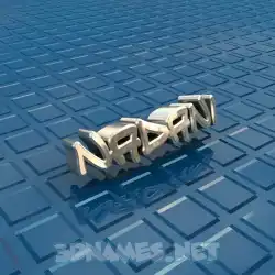 nadani in Blue Bling style - 3D name wallpaper