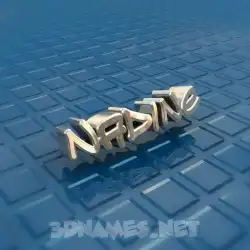 nadine in Blue Bling style - 3D name wallpaper