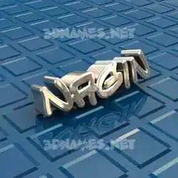 nagin in Blue Bling style - 3D name wallpaper