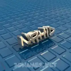 nahid in Blue Bling style - 3D name wallpaper