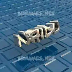 naidu in Blue Bling style - 3D name wallpaper