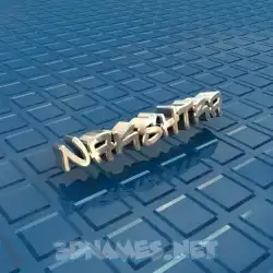 nakshtra in Blue Bling style - 3D name wallpaper