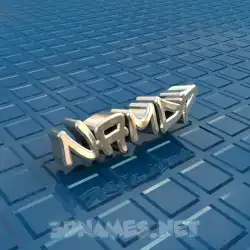 namdp in Blue Bling style - 3D name wallpaper