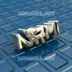 nami in Blue Bling style - 3D name wallpaper