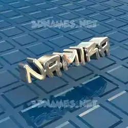 namira in Blue Bling style - 3D name wallpaper