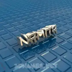 namita in Blue Bling style - 3D name wallpaper