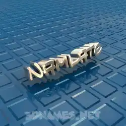 namlate in Blue Bling style - 3D name wallpaper