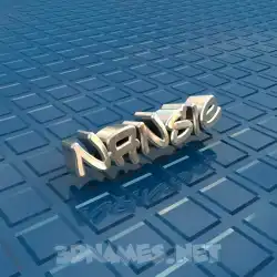 nansie in Blue Bling style - 3D name wallpaper