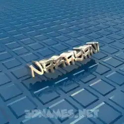 narayani in Blue Bling style - 3D name wallpaper