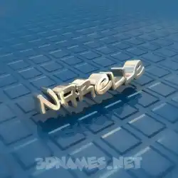narelle in Blue Bling style - 3D name wallpaper