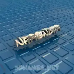 narendar in Blue Bling style - 3D name wallpaper