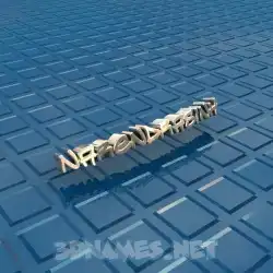 narendrasinh in Blue Bling style - 3D name wallpaper