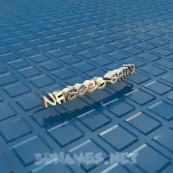 naseeb saini in Blue Bling style - 3D name wallpaper